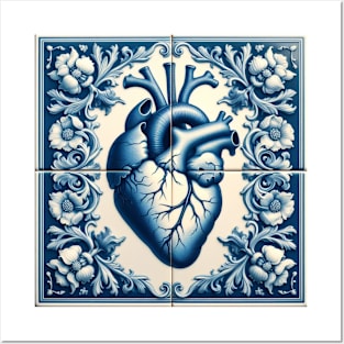 Dutch Tile: The Heart No.5 Posters and Art